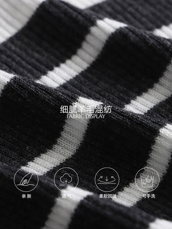 司南 时髦精日常 小众高级感斜肩飘带修身显瘦长袖针织衫 SN8083|undefined