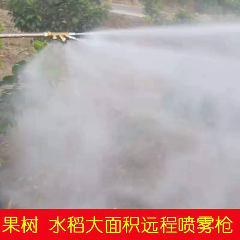 4组合四喷头远射程喷枪 农用园林 打药机喷雾器柱塞泵 铜头高压