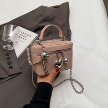 正方形包包女新款流行盒子包高级感时尚单肩斜挎包口红包迷你小包