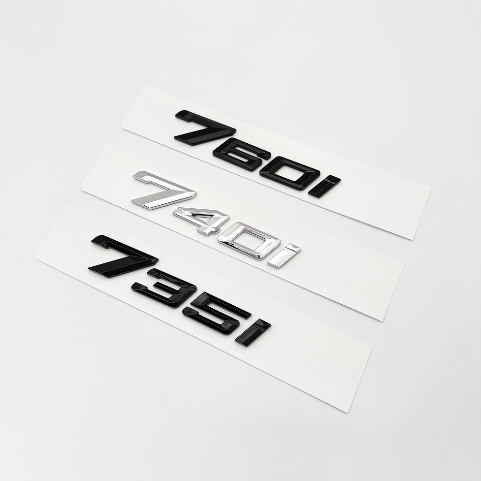 Applicable to BMW 23 7-series rear letter label 735i740i modified digital displacement label 740Li car label