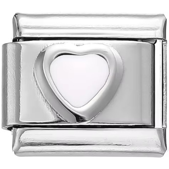 AliExpress Venta caliente DIY9mm módulo pulsera amor corazón doble melocotón corazón joya serie de costura de acero inoxidable pulsera de una sola pieza