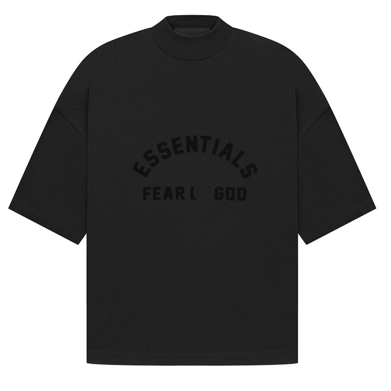 2023 primavera y verano American Essentials marca de moda pesada camiseta Street FOG algodón manga corta de los hombres de estilo High Street