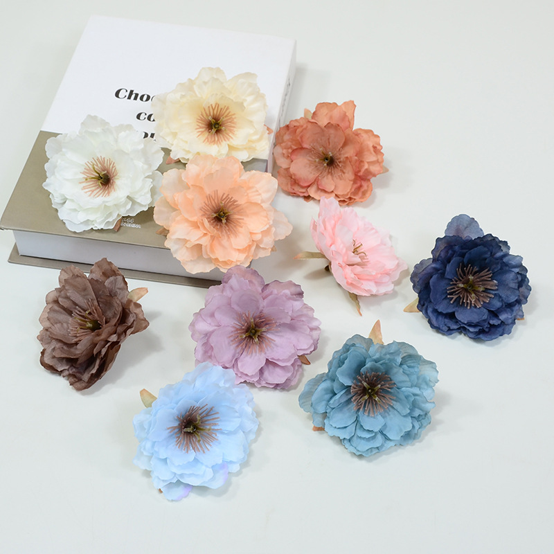 Artificial Flowers for Wedding, Artificial Flowers, Scene Layout, Floral Arrangement, Lotus Crane Peony Flowers, Handmade DIY Material Package