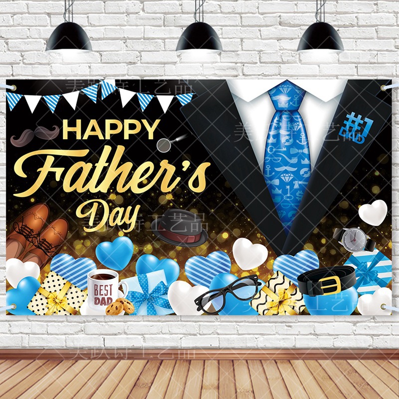 Nuevos productos del día del padre fiesta decoración tela de fondo fiesta de cumpleaños del padre decoración de fondo banner diseño festivo
