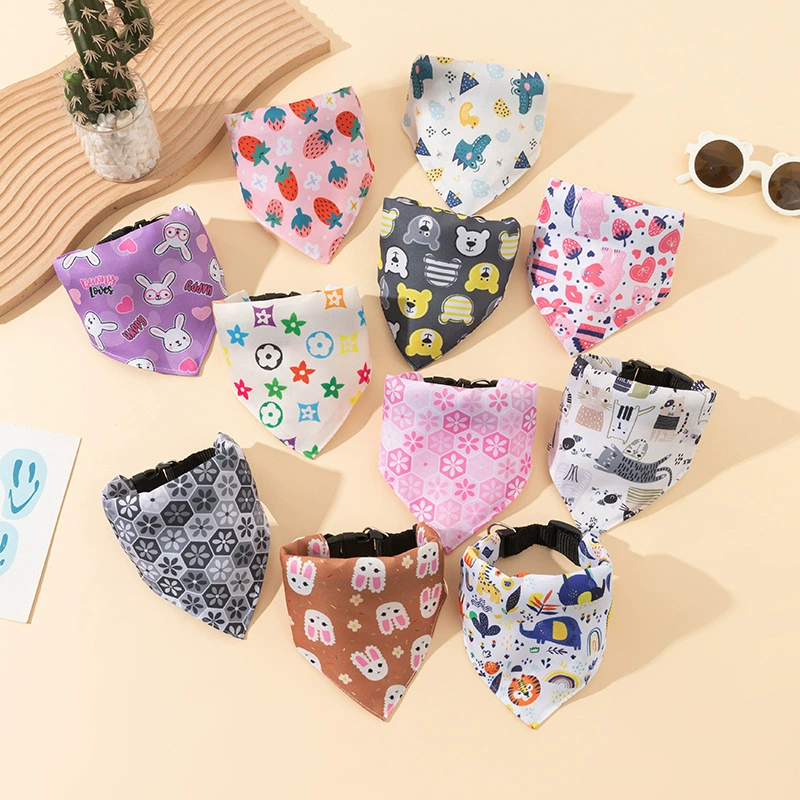 Новая трансграничная фабрика, одежда для домашних животных, аксессуары для собак, полотенце для слюны, шарф для собак, шарф для домашних животных, треугольный шарф