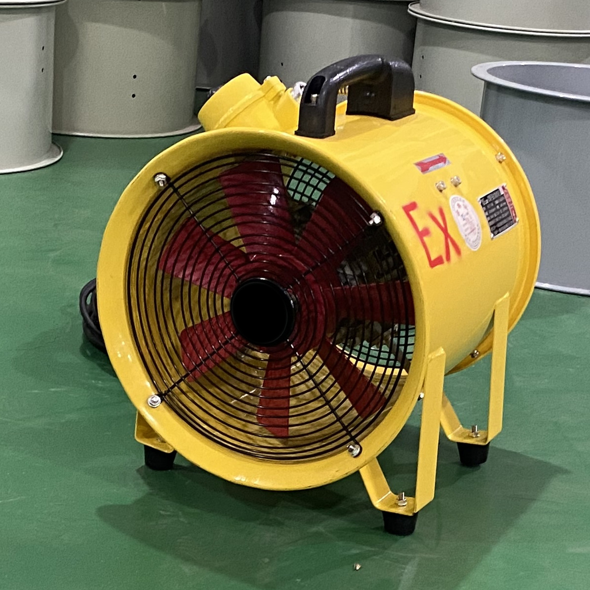 JK轴流风机手提式移动式排风扇抽风鼓风机隧道喷漆工业 防爆风机