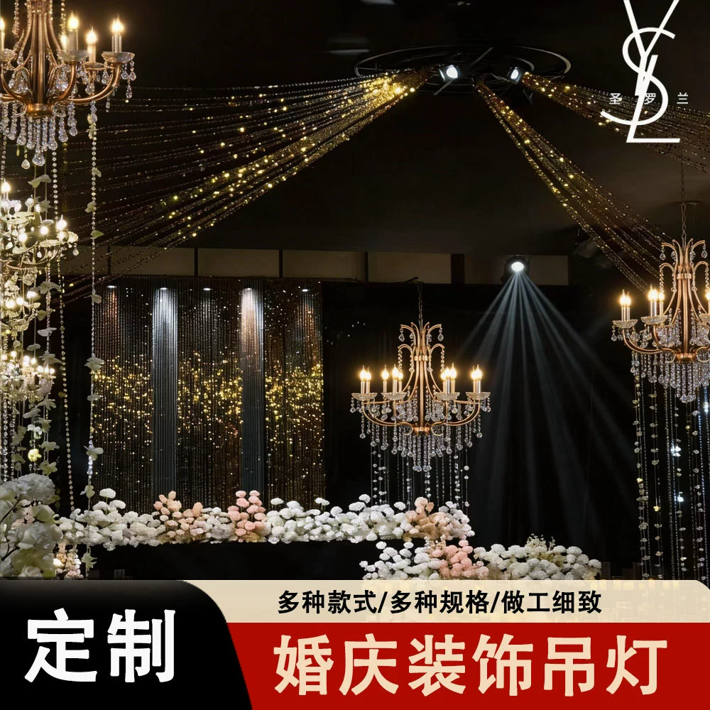 Crystal pendant, ceiling lamp, ceiling ceiling light, European style
