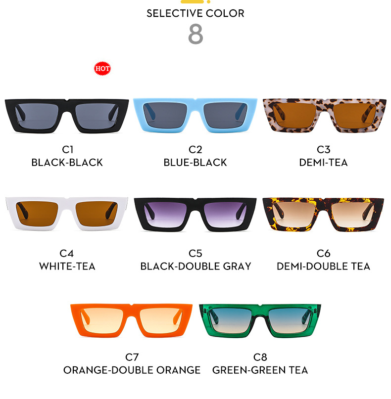 2022 Autunno nuovi occhiali da sole X con lenti quadrate personalizzate con montatura piccola_voghion.com