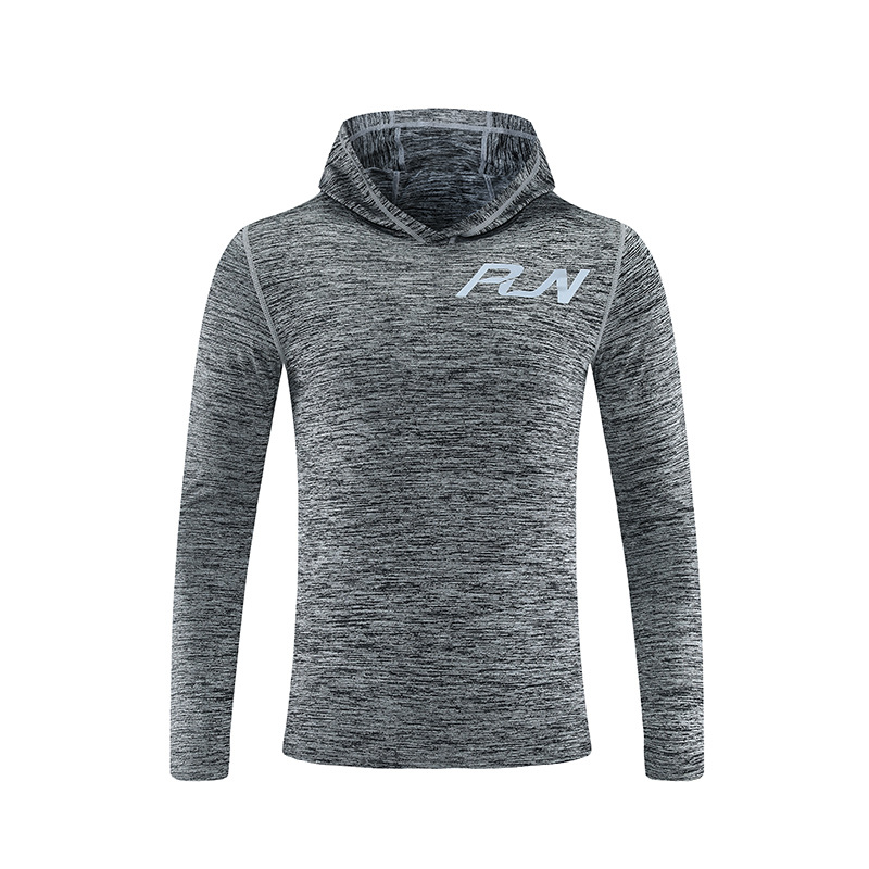 Otoño 2022 camiseta de manga larga de secado rápido para hombre ropa deportiva running fitness ropa de secado rápido suéter con capucha suelto camiseta