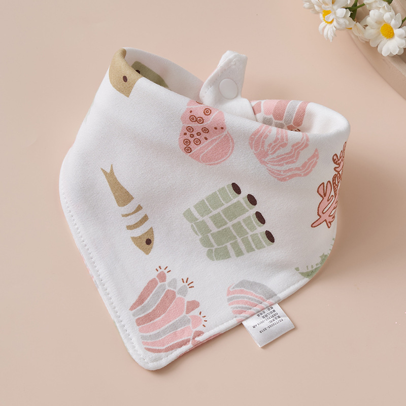 Baby algodón toalla de saliva toallas triangulares bebés recién nacidos anti-vomitación de leche buckle ultra suave buckle otoño invierno