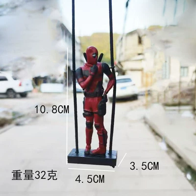 Car hanging – Deadpool Car Rearview Mirror Car - standing-black-wood-chip-looking-back