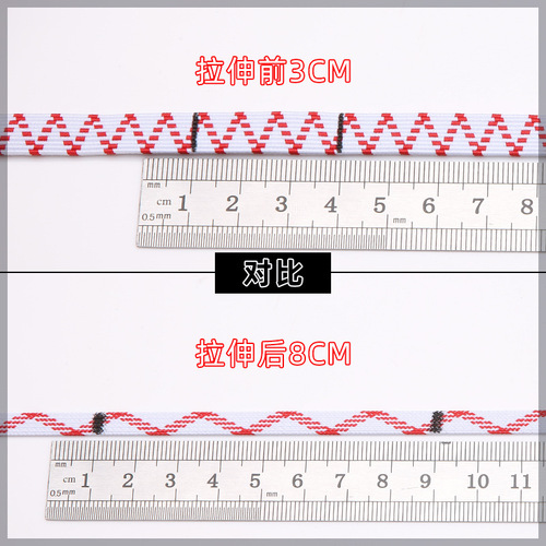 Manufacturer wholesale thickened elastic band high elastic rubber band double layer wide flat elastic rope webbing latex elastic rope