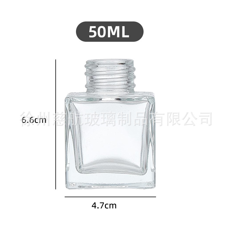 木盖香薰瓶空瓶无火藤条香薰瓶卧室香薰挥发棒车载香薰方形六棱|undefined