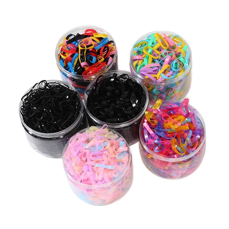 Anillo de cabello desechable correa de goma niñas no lastimar cabello pequeño viento fragante duradero delgado engrosar la cuerda de cabello anillo de cabello bolsa de adornamiento para el cabello