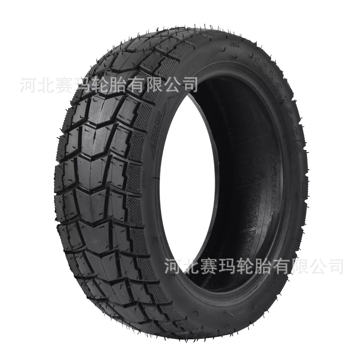 10x2.75-6.5 Vacuum Tire for Electric Scooter 10inch Off-road Vacuum Tire Thickened Wear-resistant Road Vacuum Tire