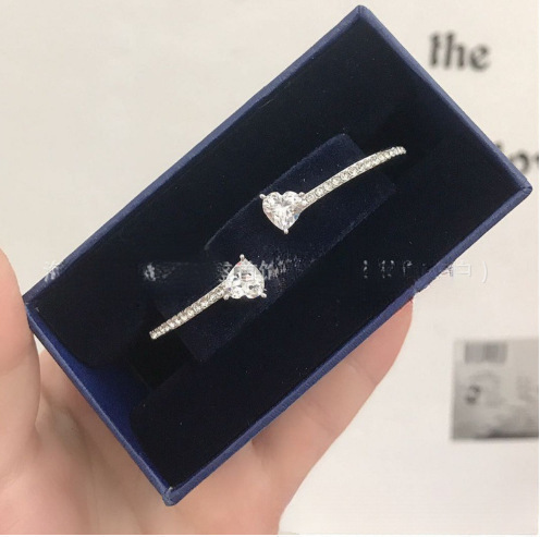 오픈 화이트 다이아몬드 팔찌