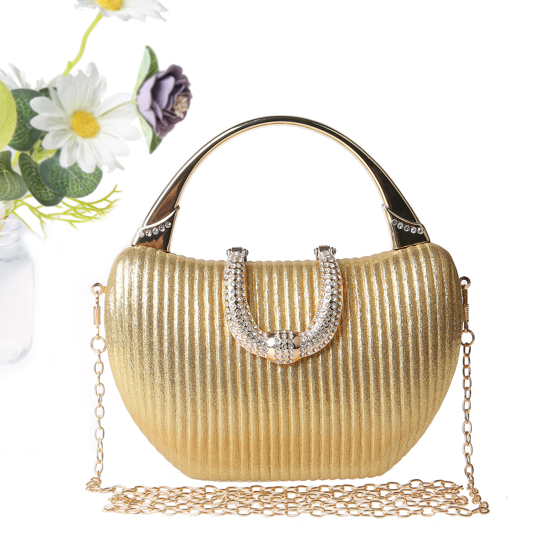 Pochette da sera elegante con paillettes borsetta per donna_voghion.com