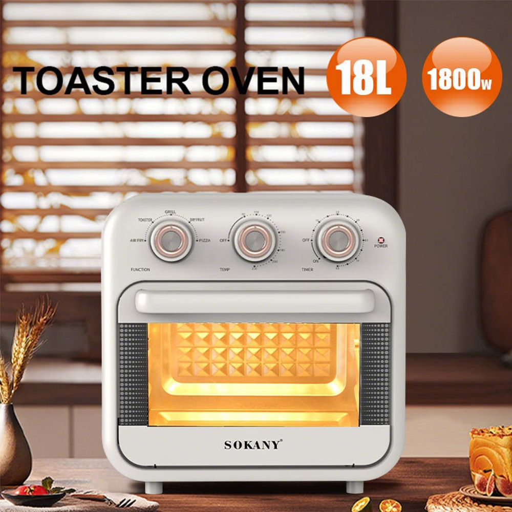 Air Fryer Household New Smart Large-Capacity Visual Flip-Free 18L Multi-Function Air Fryer Oven