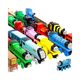 Wooden children's track magnetic train puzzle suit doll toy aircraft wholesale stall year-old model pendant