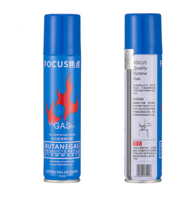 焦點Focus氣體打火機通用氣瓶155ml高純度丁烷氣體批發充氣罐