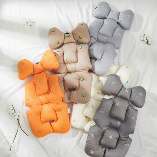 Stroller cushion stroller cushion walking baby artifact cotton pad autumn and winter warm baby dining chair cushion four seasons Universal