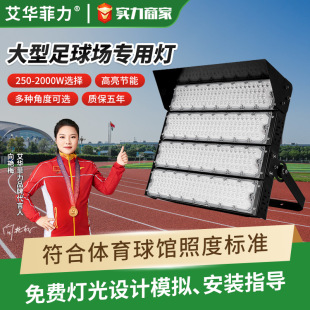 Cross-Border Outdoor Module Stadium Light 1000W Square Dock High Pole Projection Light Led Football Field Lighting