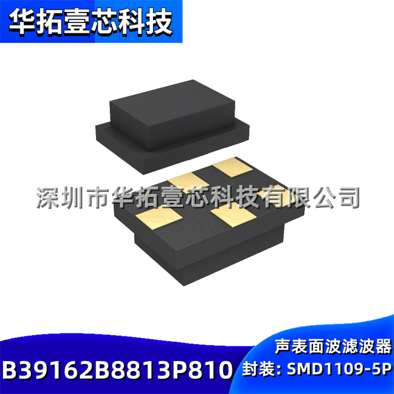 原装 B39162B8813P810 贴片带宽5-SMD频率RF SAW滤波器表面声波
