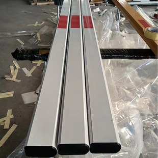 70*40 aluminum alloy special-shaped rod car stop gate rod straight rod car pass gate accessories