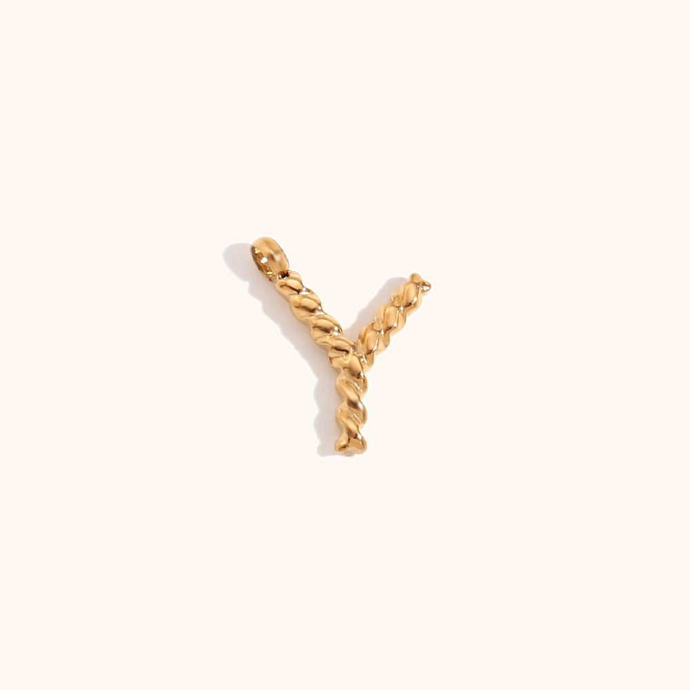 1 Piece Simple Style Letter Stainless Steel Plating Pendant Jewelry Accessories display picture 10