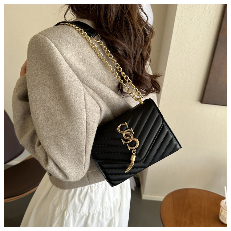 Damen Handtasche Im Western Stil Mit Kette Und Umhängefunktion_voghion.com