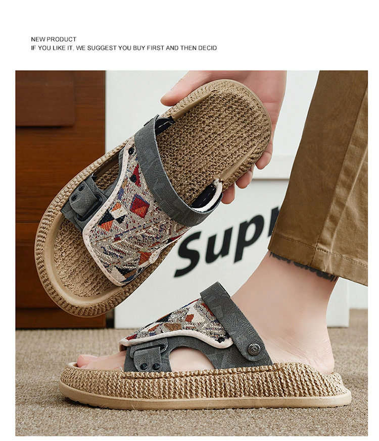Dép sandal nam cỡ lớn hở ngón chống trượt kiểu Birkenstock đi biển — 8032 màu đen, 8032 xanh lá cây, 8032m màu chi tiết 17