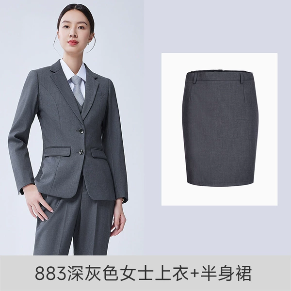 Classic suit jacket, skirt
