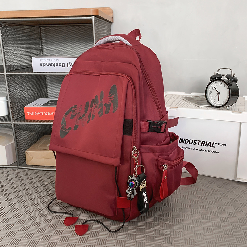 2024 nueva mochila simple y versátil de gran capacidad