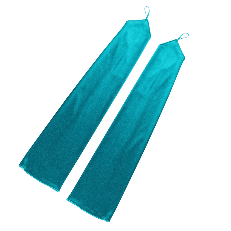 Vestido de novia guantes ropa de rendimiento multicolor gancho dedo abierto guantes largos protección solar cicatriz cubierta guantes al por mayor