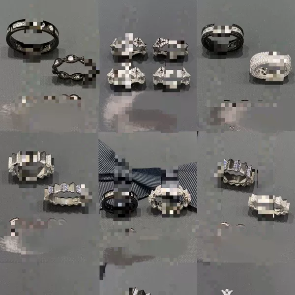 A couple's ring set: Snow White Princess Love Ring, Pig Nose Full Diamond White Knight, fashionable and unique for men and women