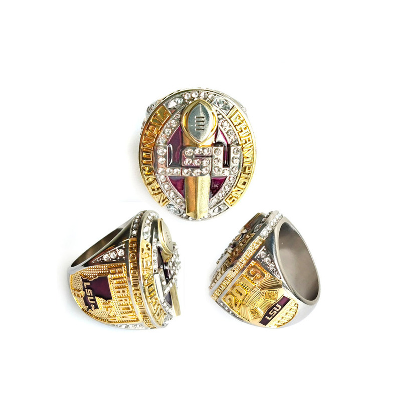 Steel model 2020NCAA college national championship Ohio State University LSU University League ring