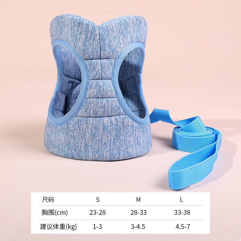 Chaleco gato cuerda de tracción anti-rotura correa de pecho para mascotas Velcro acolchado gato cuerda suministros para mascotas al por mayor