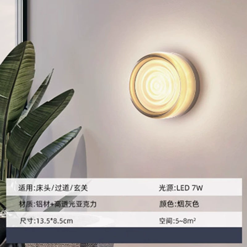 Wall Sconce stainless steel — Modern minimalist crystal wall lamp, 29×9×29 cm, light-luxury style