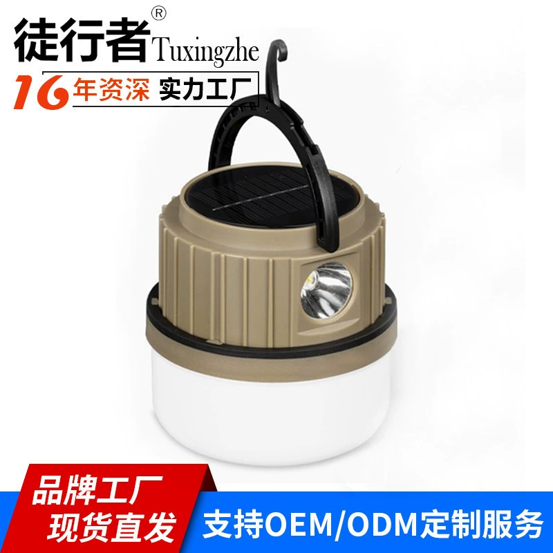 Новый многофункциональный светильник в стиле кемпинга с солнечной зарядкой, аварийная палатка, уличное светодиодное освещение для ночного рынка