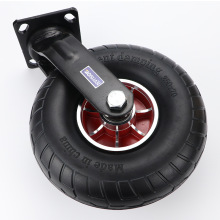 定制 10寸350-4实心橡胶轮静音手推车轮子工业重型定向轮万向轮