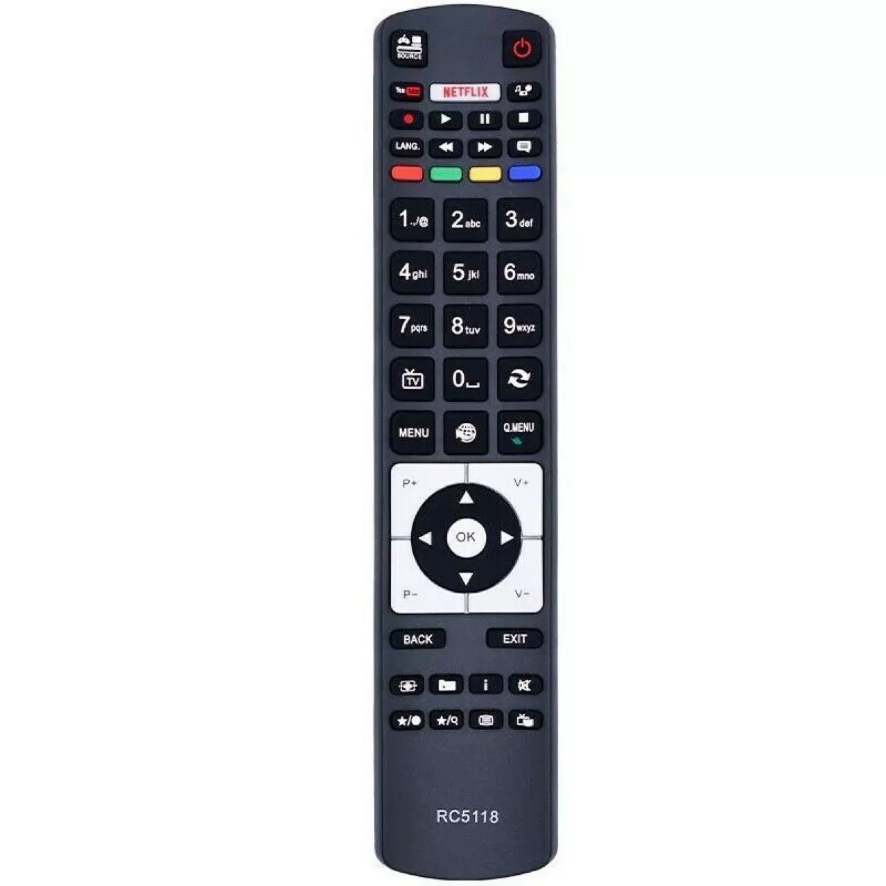 适用于日立高清电视遥控器 RC5118 红外遥控器 Netflix ebay热销