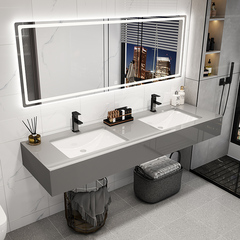 G3YN簡約公共衛生間浴室櫃組合酒店公司商用衛浴洗漱台雙盆洗手池