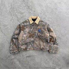 国境を越えて直接販売する新型アメリカの個性的な街頭の迷彩のプリントのジャケットの上着の男女のファッションの潮流の小さい衆の百