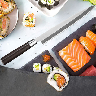 Sashimi knife Japanese style diced left and right hand willow blade blade fish knife salmon head blade fish head knife