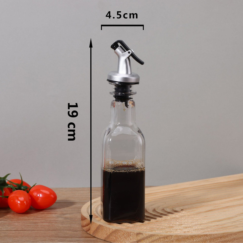 角型調味料ボトル、オイルポット、アクリル醤油酢調味料ボトル、漏れ防止オイルボトル、キッチン用品開閉式オイルコントロールポット|undefined