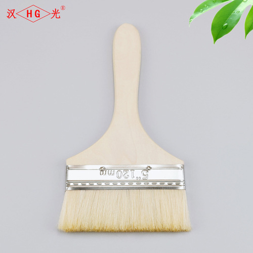 Manufacturer direct sale Sheep hair brush with wooden handle 1 inch-5 inches Latex paint brush BBQ brush glue brush