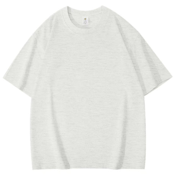 Solid color cotton summer T-shirt for men and women