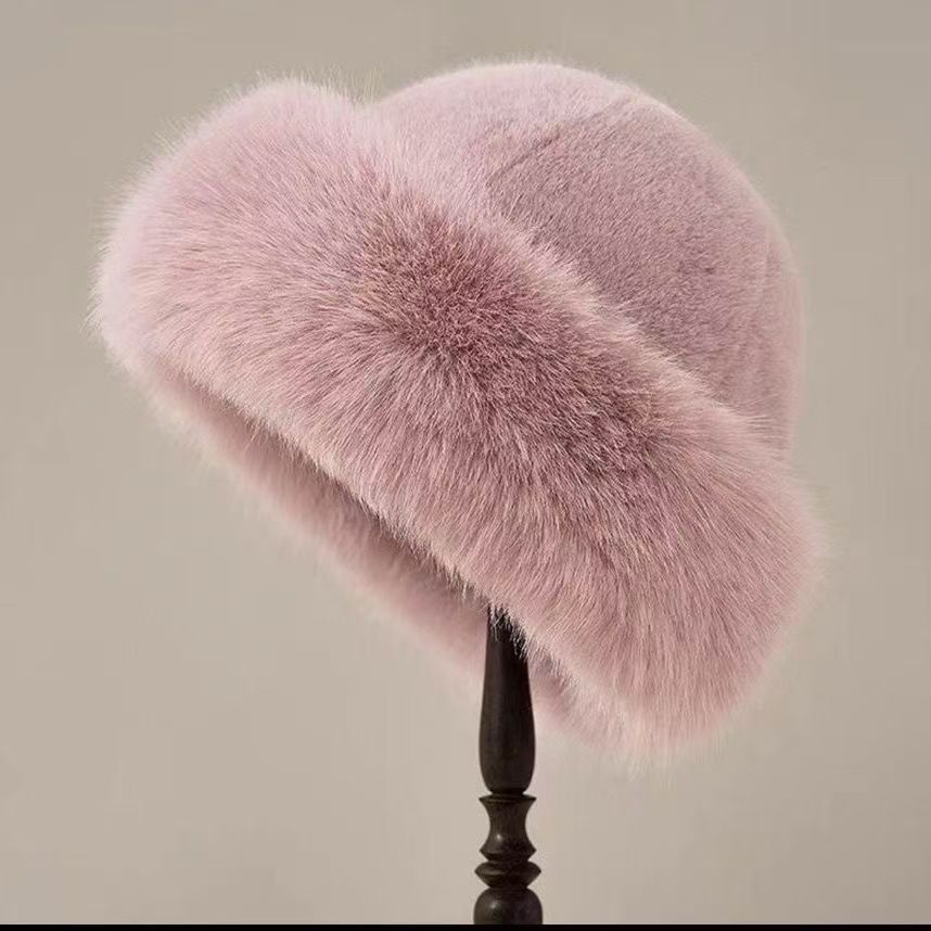 단색 몽골리안 모자 [핑크]