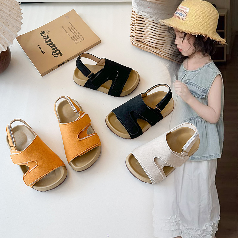 Cross-Border Girls' Birkenstock Sandals 2026 Summer New Style Boys' Korean Style Casual Shoes Girls' Lightweight Beach Shoes Wholesale