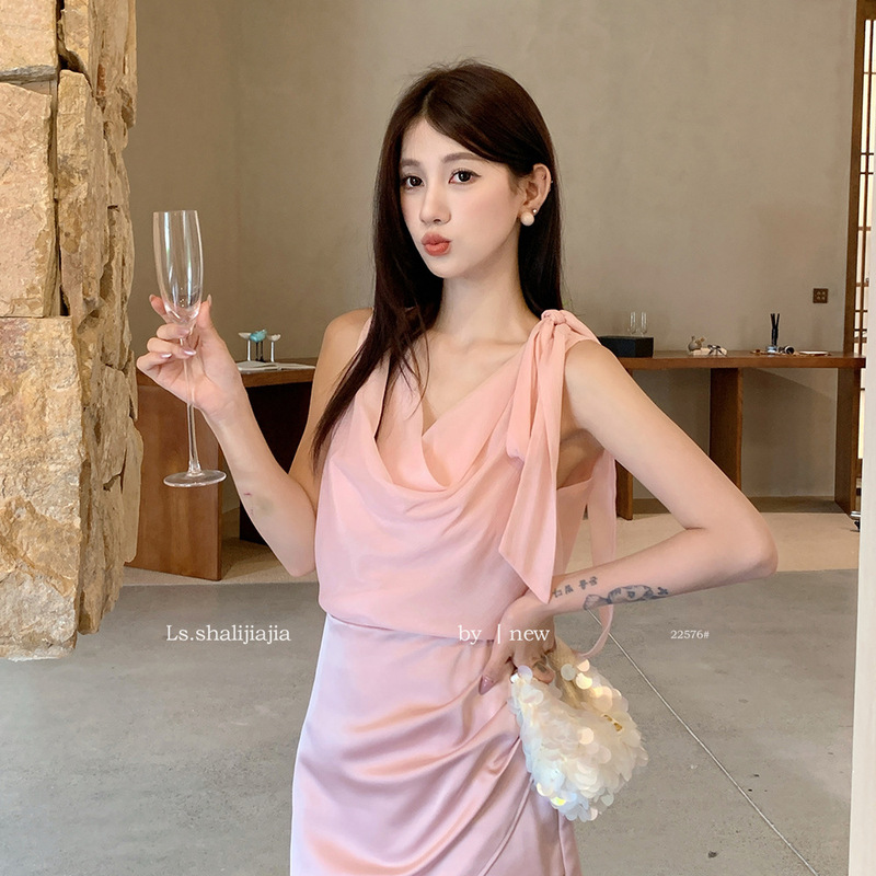 Ls Elegant and Stylish Commuter Sleeveless Blouse for Women, Guangzhou Shisanxing New Summer Women's Top 22576